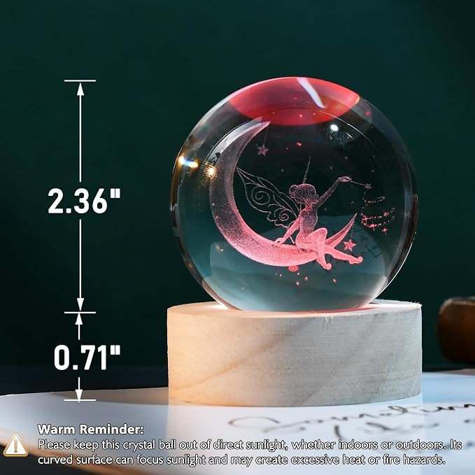 IFOLAINA Moon Fairy Crystal Ball Gifts - Image 4