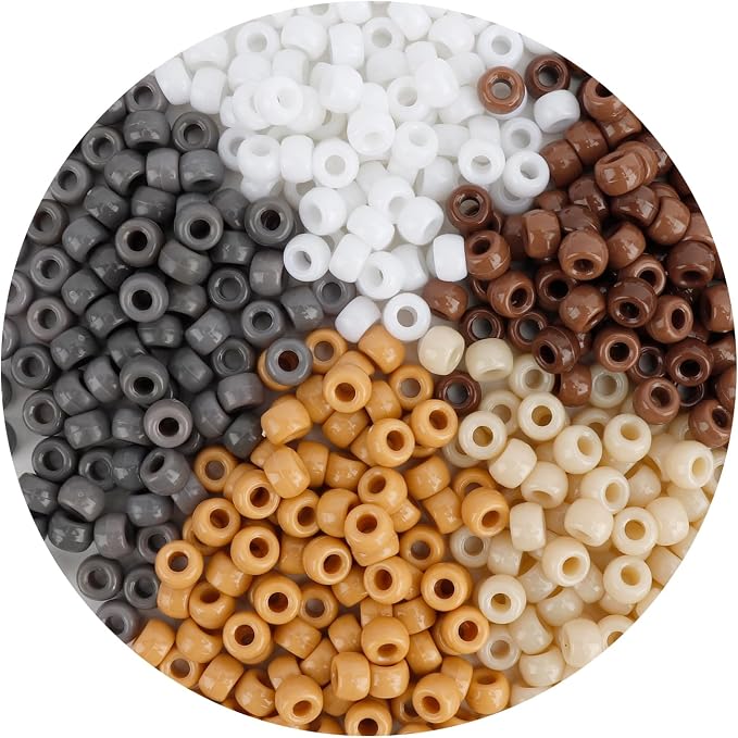 Pony Beads Bulk 1100 Pcs, Beads by anpiwshjo