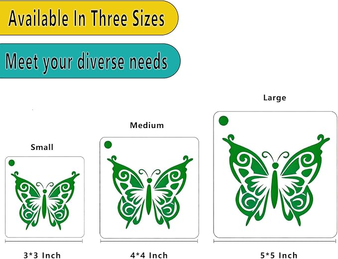 5 Inch Botanical Stencils for Painting - Image 2