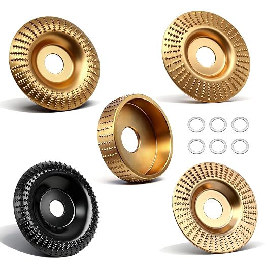 5PCS Angle Grinder Wood Carving Disc Set by Seamaka