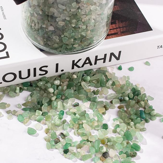 Crystal Chips Bulk Green Aventurine Crushed Quartz Stones Pebbles, 5-7mm - Image 6