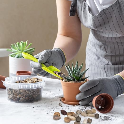Pulovin 2.5 lbs Pebbles for Indoor Plants, 3/8" Plant Rocks for Pots Indoor - Image 4