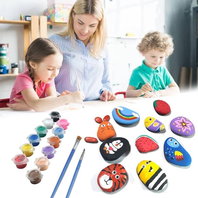 lifetop 50PCS Painting Rocks, Natural DIY Rocks Flat & Smooth Kindness Rocks - Image 6