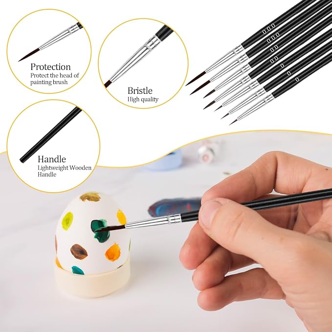 Anezus Tiny Detail Paint Brushes 30 Pcs Fine Paint Brushes Set - Image 5
