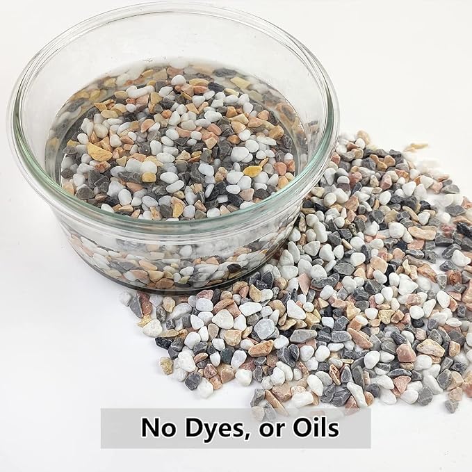 YISZM 2LB Succulent and Cactus Gravel Pebbles, 1/5 Inch Natural Decorative - Image 3