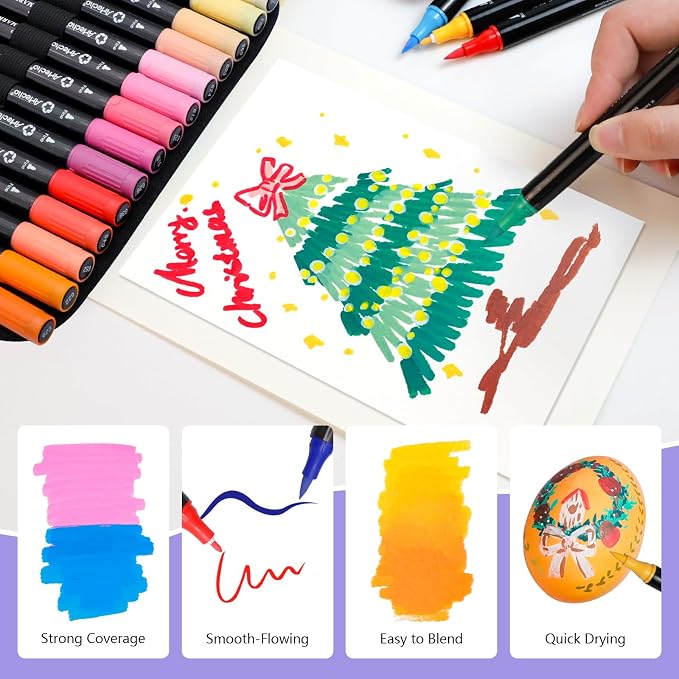 Artecho Acrylic Paint Markers 60 Colors - Image 3