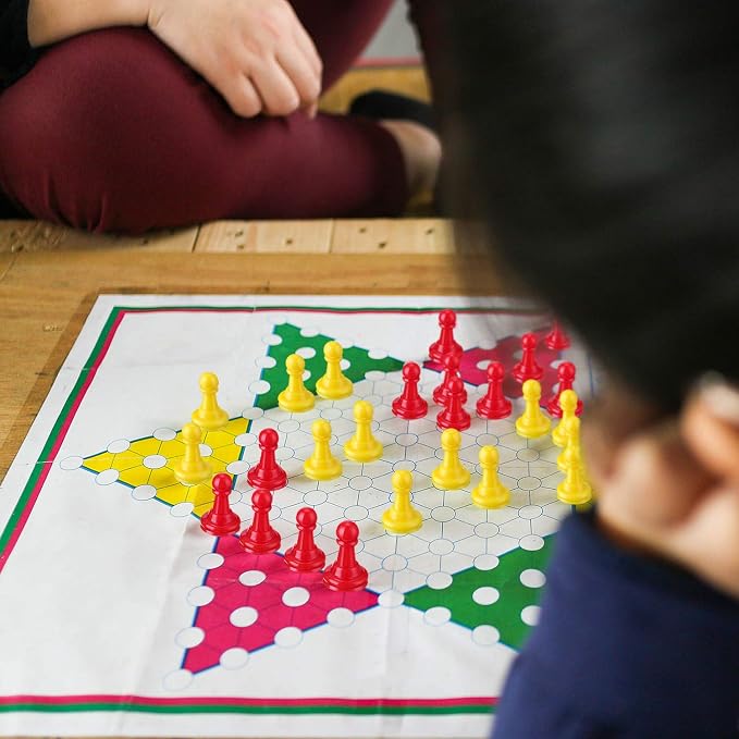 Shappy 32 Pieces Multicolor Plastic Pawn Chess Pieces - Image 3