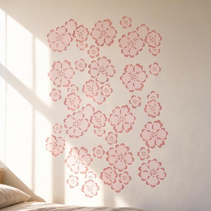 TIAMECH A4 Reusable Plum Cherry Stencil - Image 3
