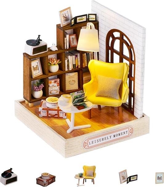 Flever Dollhouse Miniature DIY House Kit Creative Room by Flever