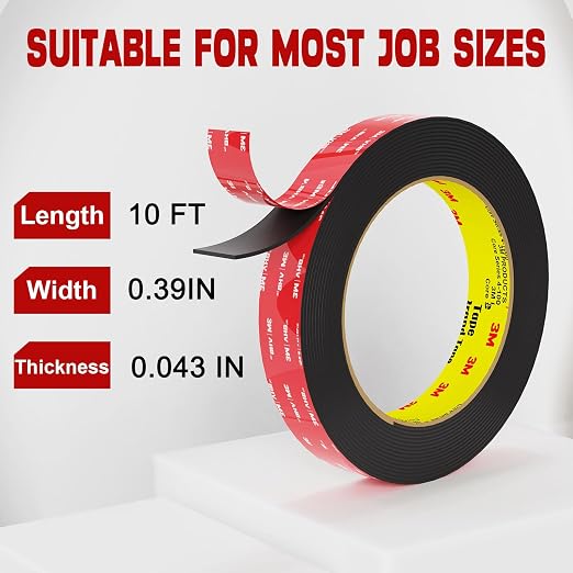 tapify Double Sided Tape Heavy Duty 0.39 x 10FT | Double Sided mounting Tape - Image 5