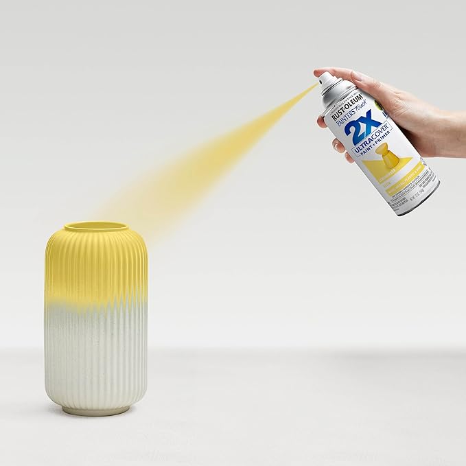 Rust-Oleum Painter's Touch 2X Ultra Cover Spray Paint, Satin Lemon Grass | - Image 6