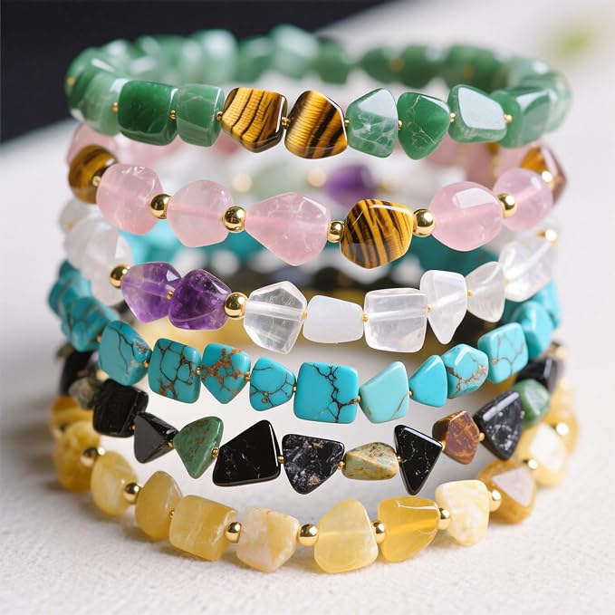 900pcs Natural Gemstone Chip Beads Bulk - Image 5