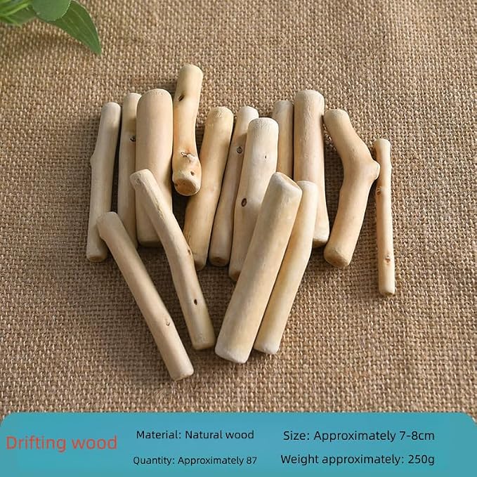 Natural Driftwood Pieces, Unfinished Wooden Sticks - Image 2