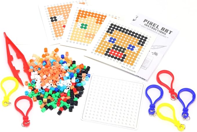 Tara Toys Minecraft Pixel Art Bead Kit Activity, 800 Beads | Templates & - Image 4