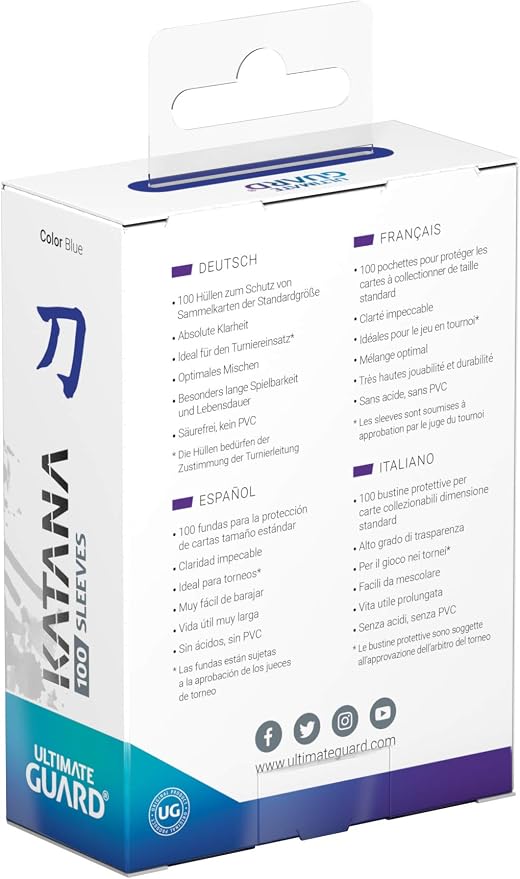 Ultimate Guard Katana Card Sleeves: 100 Standard Size TCG Sleeves, 66 x 91mm - Image 4