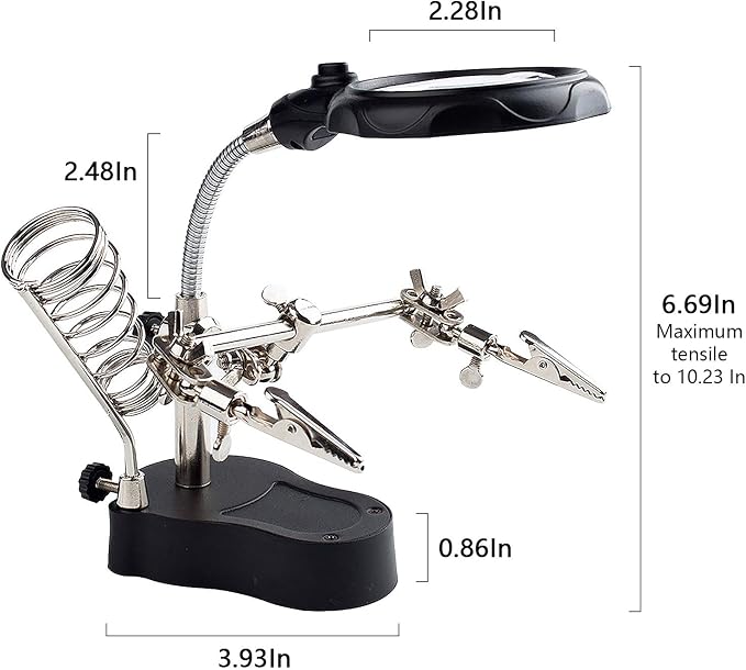 3.5X12X Helping Hands Soldering Station - Image 2