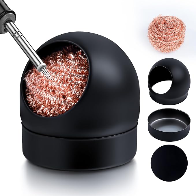 Soldering Iron Tip Cleaner, LXIANGN Non-slip Solder Flux Brass Tip Cleaner & by LXIANGN