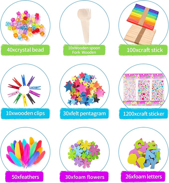 Itopstar 3000+ Kids Arts and Crafts Supplies - Image 4