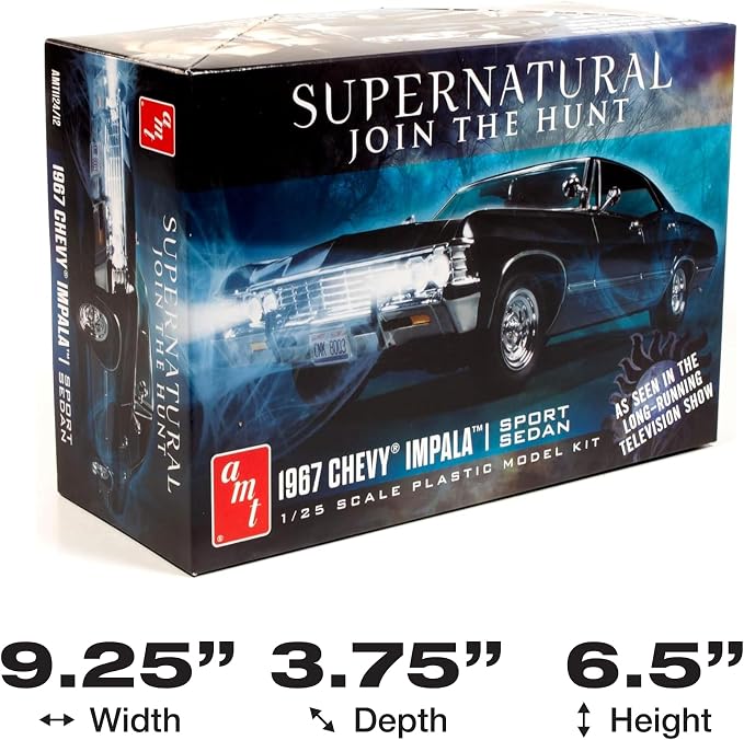 AMT 1967 Chevy Impala 4-Door Supernatural 1:25 Scale Model Kit - Image 2