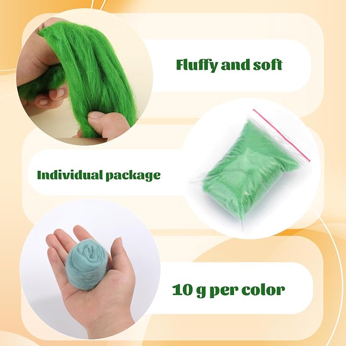 ZXIIXZ 100g Needle Felting Wool Felting Kit - Image 4
