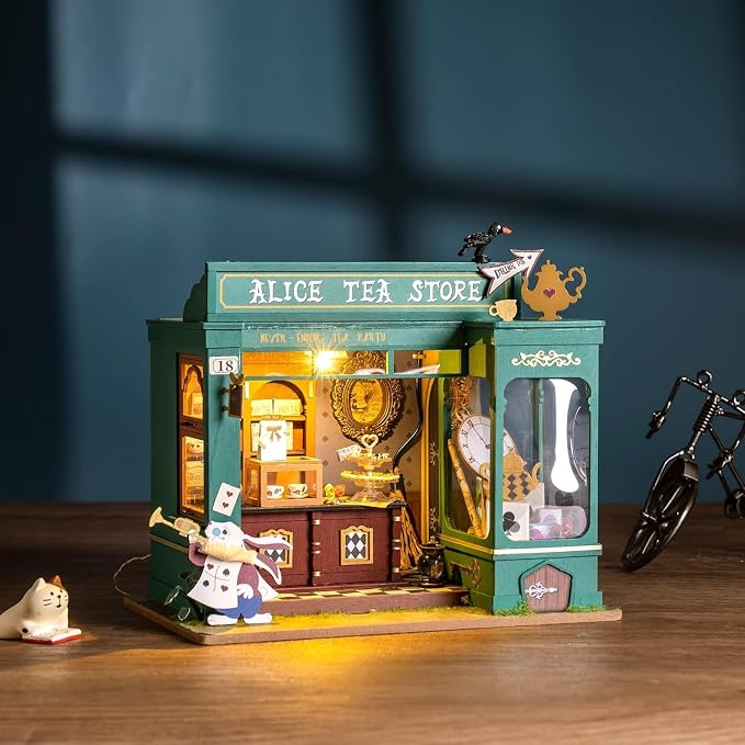 Rolife DIY Miniature House Kit Alice's Tea Store, Tiny House Kit - Image 2