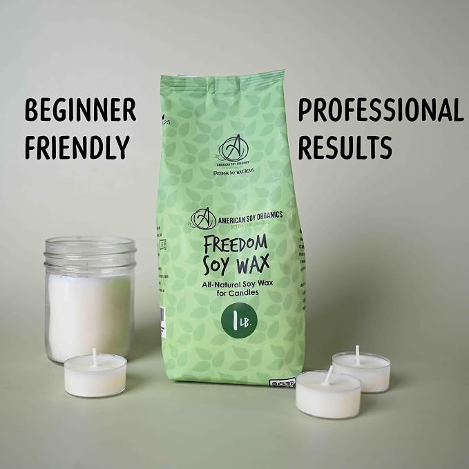 American Soy Organics - 1 lb Freedom Soy Wax Beads - Image 2
