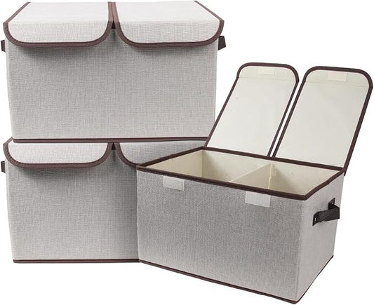 Foldable Fabric Storage Box, 16.5 x 11.8 x 9.8 inches, by TCbelosion