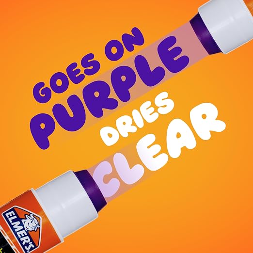 Elmer's Disappearing Purple School Glue Sticks, 7 Grams, Classroom Pack - Image 2