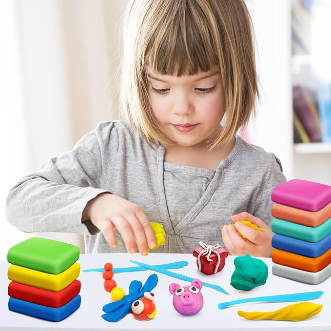Air Dry Clay, 60 Colors Modeling Magic Clay - Image 6