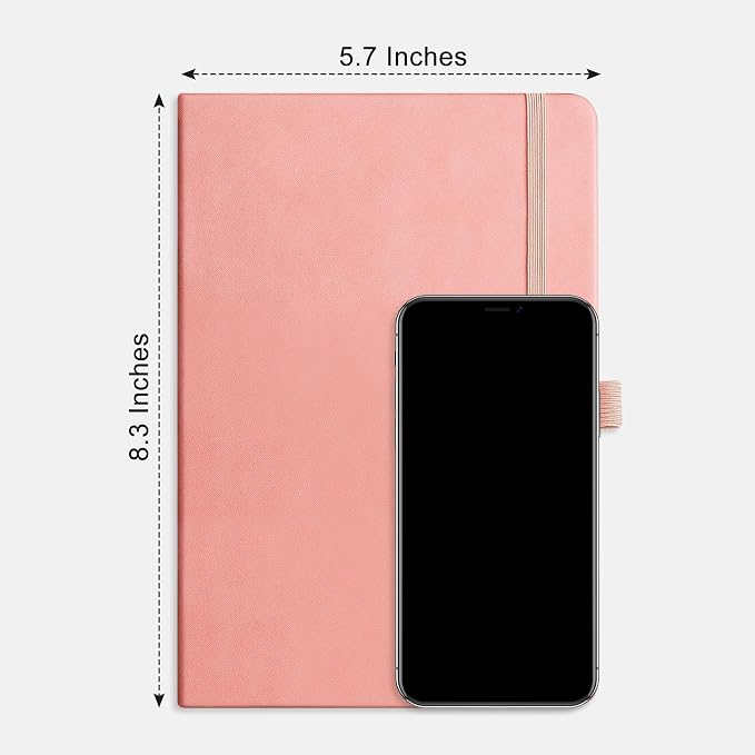 RETTACY Dotted Journal Notebook, 192 Pages, A5 Medium Size | Leather Hardcover - Image 8