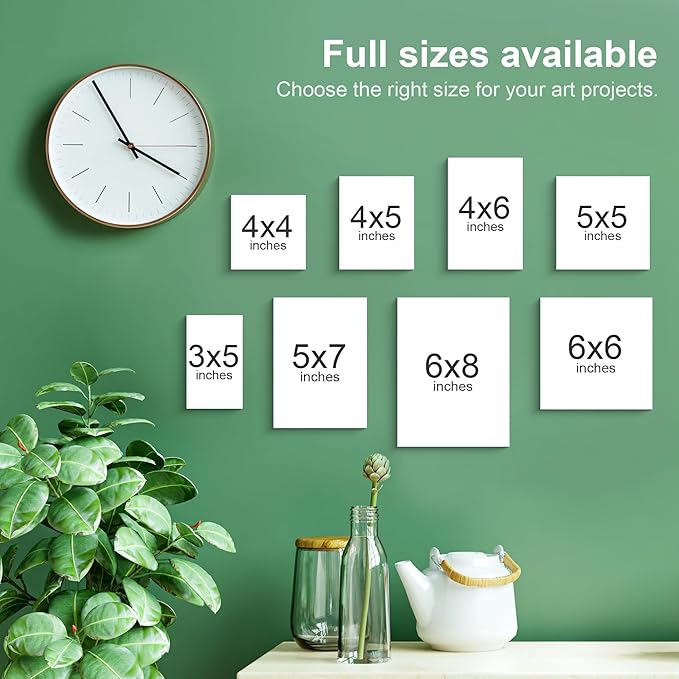 PHOENIX Small Painting Canvas Panels 4x6 Inch, 24 Bulk Pack - 8 Oz Triple - Image 6