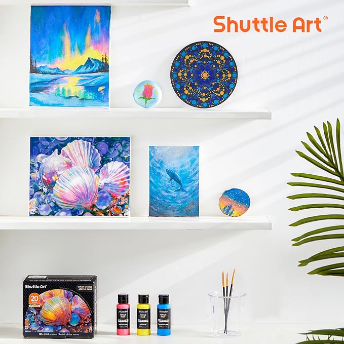 Shuttle Art Color Change Acrylic Paint, 20 Chameleon Colors Acrylic Paint - Image 7