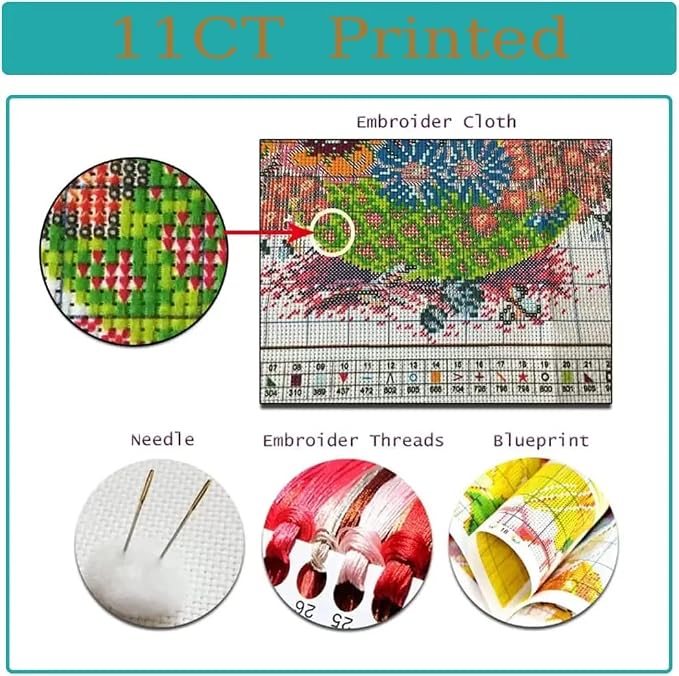 6 Pack Animal Cross Stitch Kits - Image 8