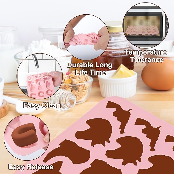 Palksky Cowboy Chocolate Molds, Candy Molds - Image 6
