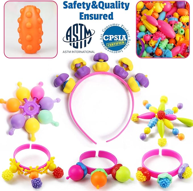 FUNZBO 650pcs Pop Beads - Image 3