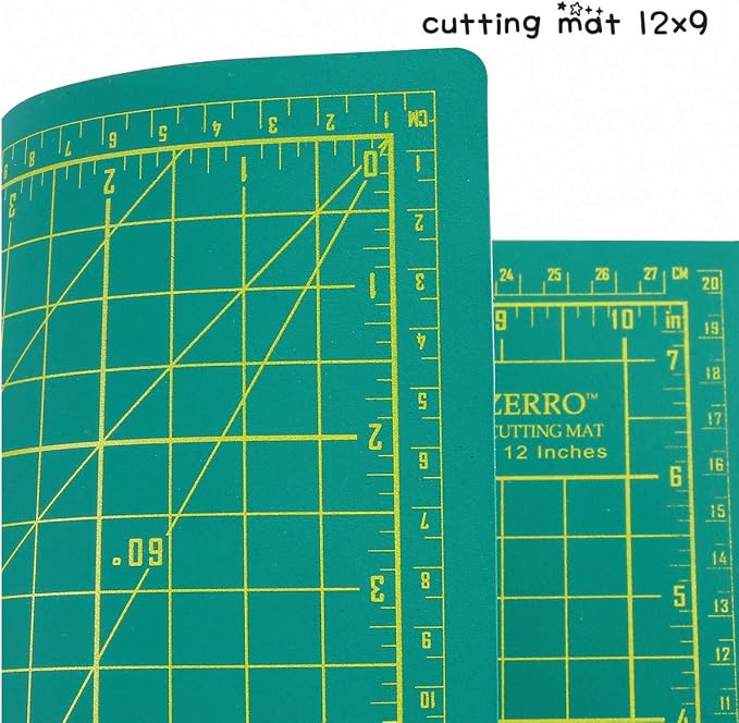 ZERRO Cutting Mat 12" x 9" Self Healing Rotary Cutting Mat A4 | Double-Sided - Image 3