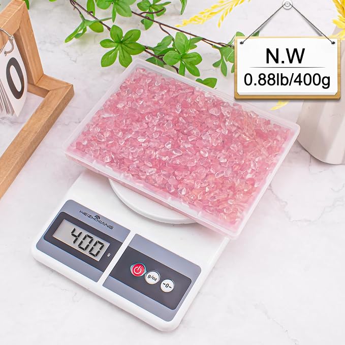 0.88 Lb Red Crystal Chips Stone Crushed Quartz Glass, Small Decorative Pebbles - Image 9