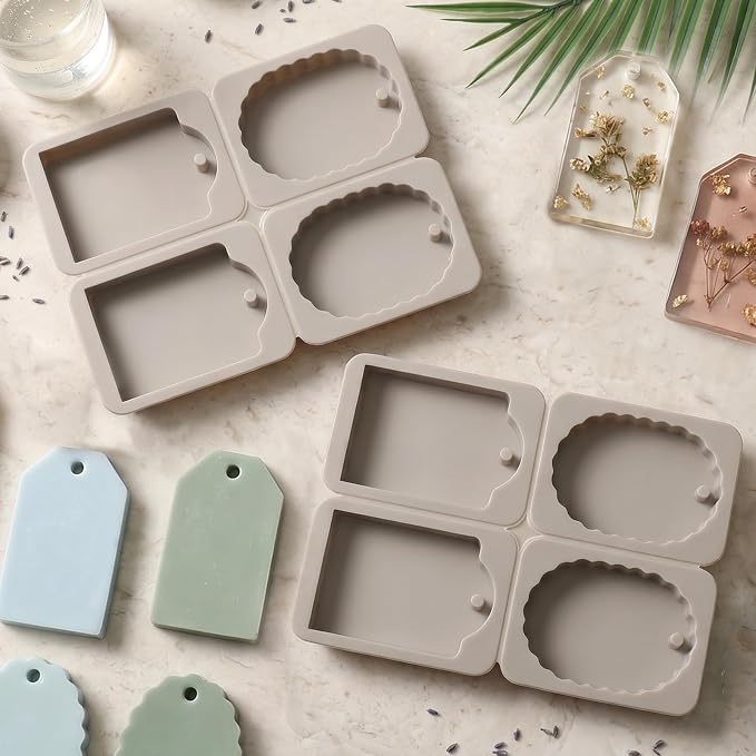 2Pcs Epoxy Resin Molds Resin Keychain Molds Silicone Mold - Image 6