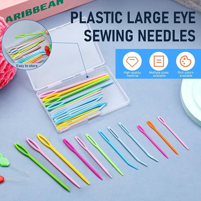 Bupete 25 Pcs Yarn Needles Set, Tapestry Needle, Crochet Needle - Image 4