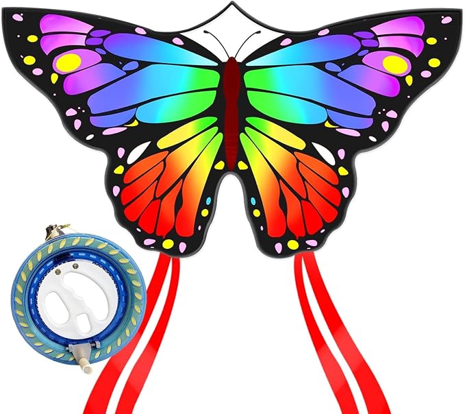 Butterfly Kites for Kids and Adults, 300ft String Handle Included by Kaiciuss
