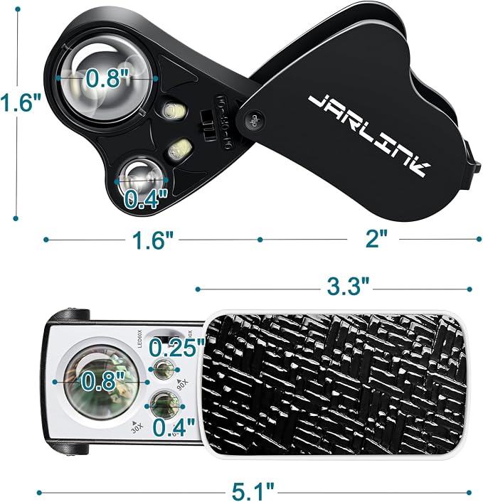 JARLINK 2 Pack Jewelers Loupe - Image 7