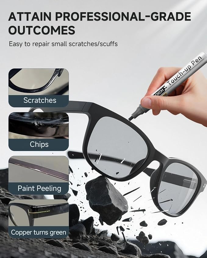 Rose Gold Eyeglass Frame Touch Up Paint Pen, All-in-One Touch Up Kit - Image 3