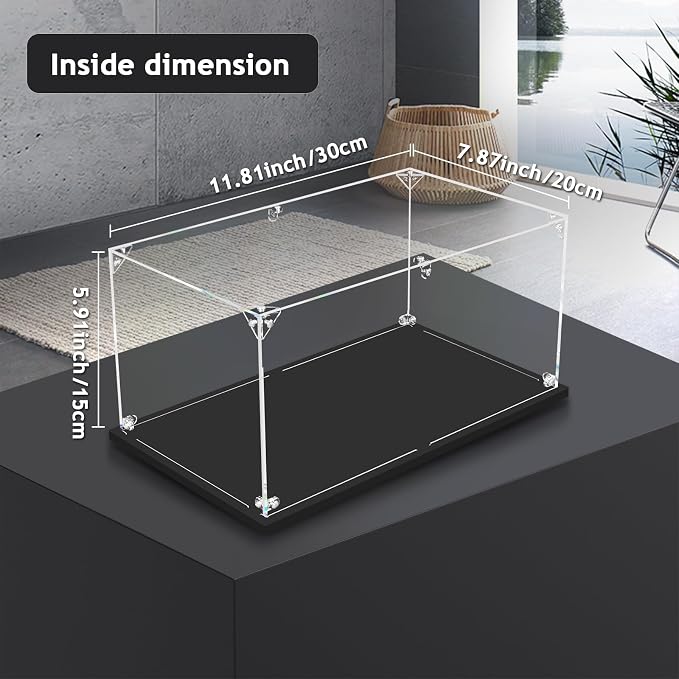 3MM Clear Acrylic Display Case for 1:18 Scale Vehicle Model, Thickened Acrylic - Image 6