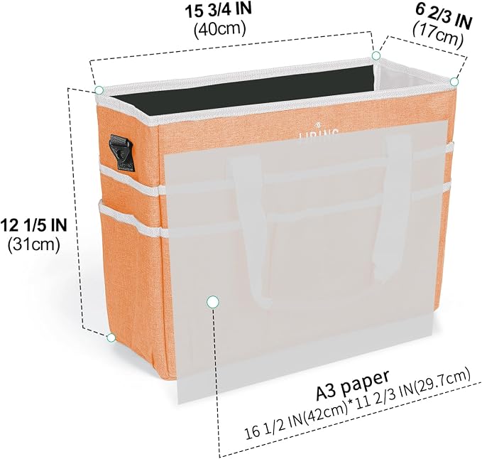 JJRING Craft Organizer Tote Bag, Large Art Storage Caddy - Image 3