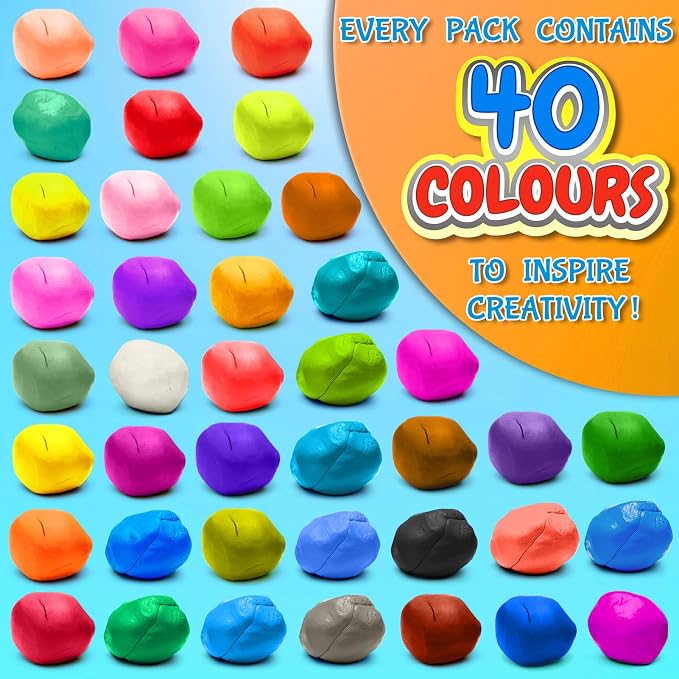 Modeling Clay Kit, 40 Colors Air Dry Clay | DIY Molding Clay - Image 2