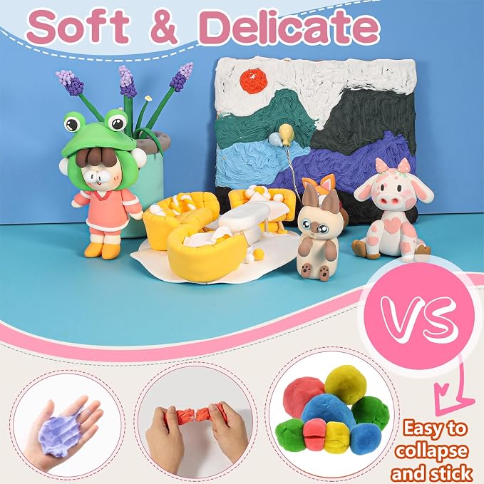 EDIFON Air Dry Clay Kit, 36 Colors Modeling Clay - Image 4