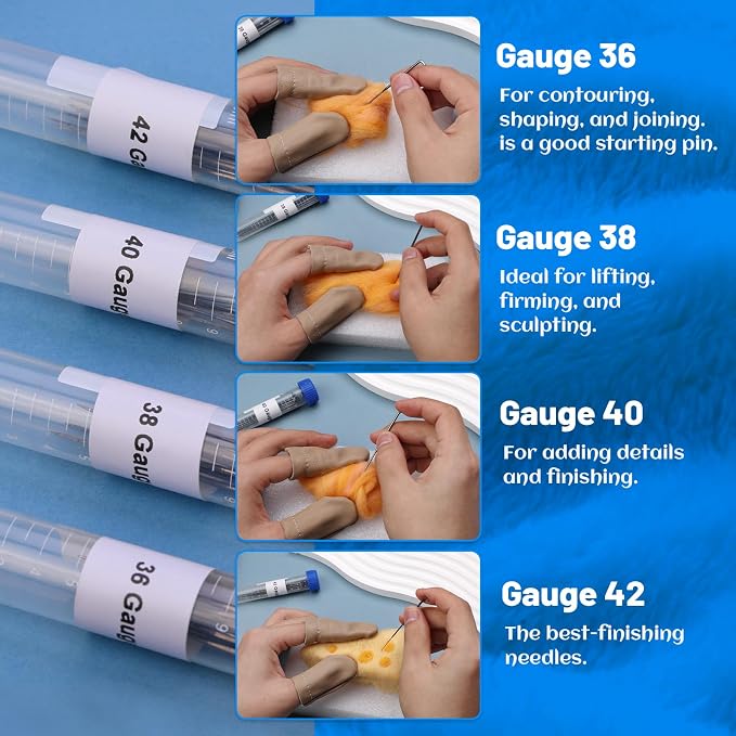 Felting Needles, 36 Gauge Needle Felt Supplies, Needle Felting Starter Kit - Image 5