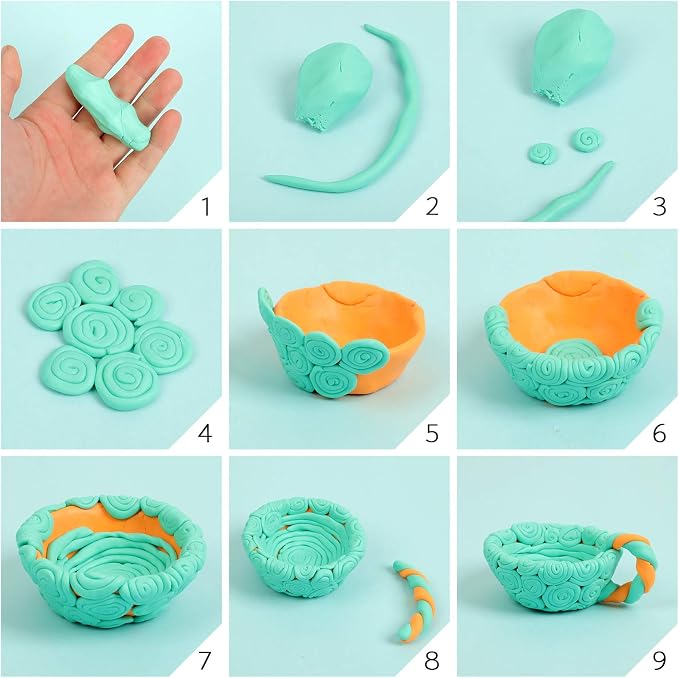 Aestd-ST Polymer Clay Kit 50 Colors, Oven Bake Modeling Clay - Image 7