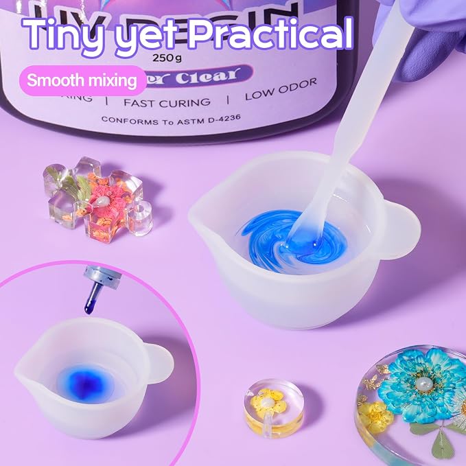 HeyClear 250g UV Resin kit -Crystal Clear, Hard UV Epoxy Resina para - Image 4