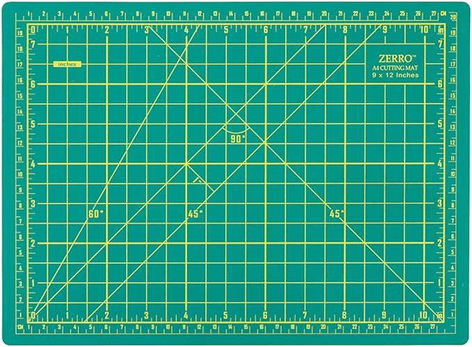 ZERRO Cutting Mat 12" x 9" Self Healing Rotary Cutting Mat A4 | Double-Sided by ZERRO